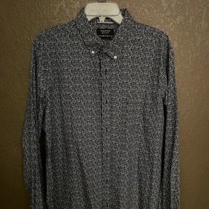 Nordstrom flowered button down shirt XL
